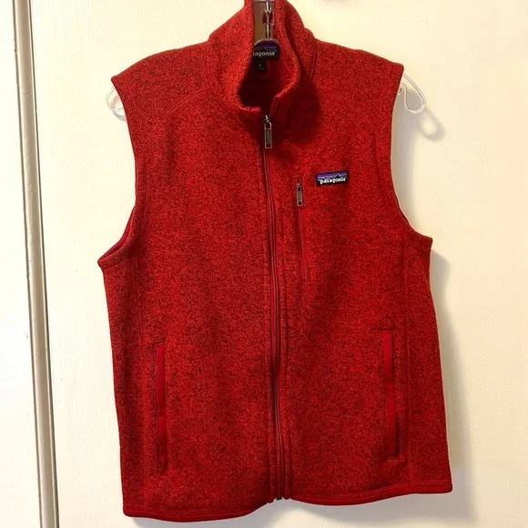 Patagonia Better Sweater Vest Red Full Zip Men's size Small Unisex - Picture 2 of 14